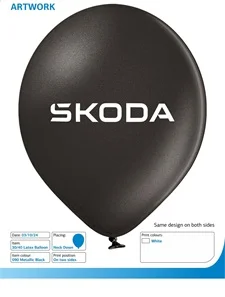 Metallic sort reklameballon