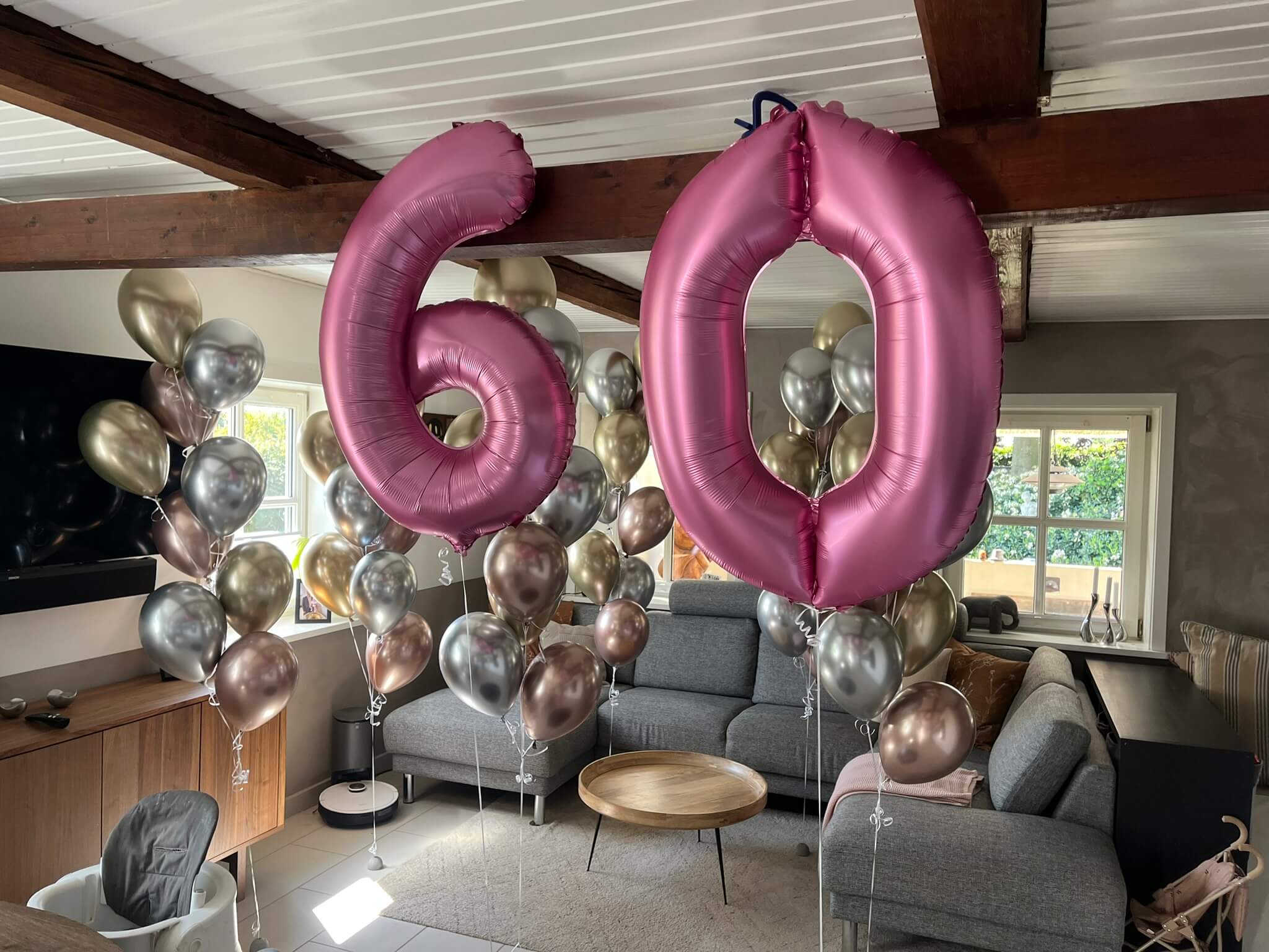 Ballonbuketter 60 år.